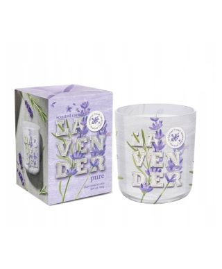 Świeca zapachowa w szkle LAVENDER PURE 150g
