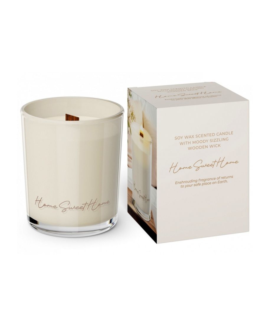 Świeca zapachowa w szkle HOME SWEET HOME 240g sojowa