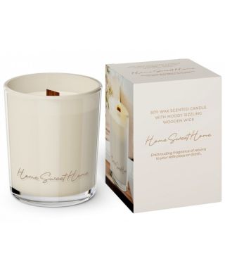 Świeca zapachowa w szkle HOME SWEET HOME 240g sojowa