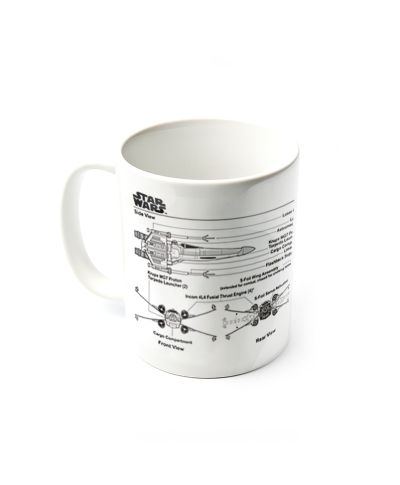 Gwiezdne Wojny Star Wars X-Wing Fighter Sketch - kubek