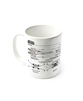 Gwiezdne Wojny Star Wars X-Wing Fighter Sketch - kubek