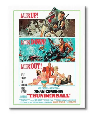 James Bond (Thunderball - Triptych) - Obraz na płótnie