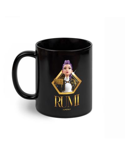 K-Pop Demon Hunters Golden Rumi - czarny kubek