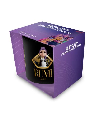 K-Pop Demon Hunters Golden Rumi - czarny kubek