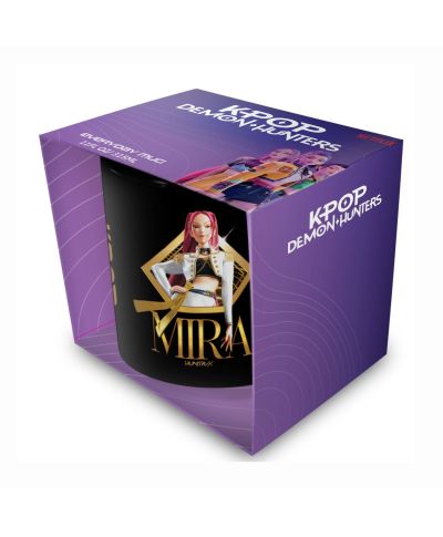 K-Pop Demon Hunters Golden Mira - czarny kubek