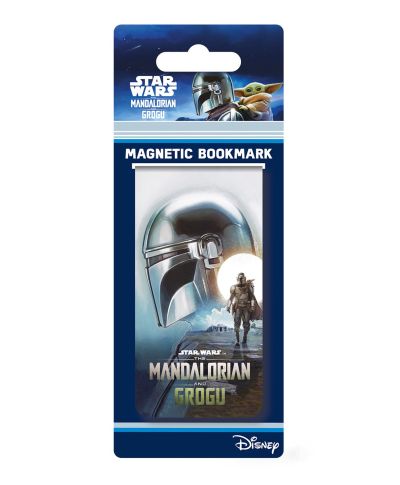 Gwiezdne Wojny Mandalorian And Grogu Mando &amp Grogu - magnetyczna zakładka do książki