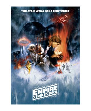 Star Wars Gwiezdne Wojny Empire Strikes Back - pocztówka