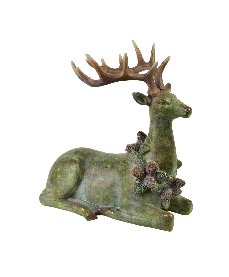 SANTA LILA Figura łoś 30,5x15,5x28,5cm