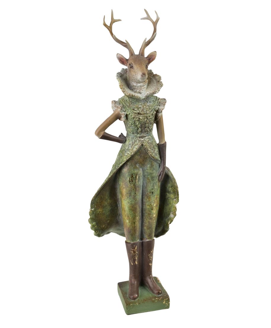 SANTA LILA Figura łoś dziewczyna 13,5x10,5x43cm