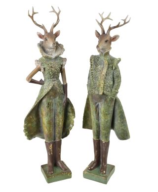 SANTA LILA Figura łoś dziewczyna 13,5x10,5x43cm