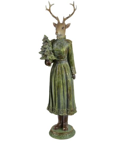 SANTA LILA Figura łoś dziewczyna 10,5x10x41cm