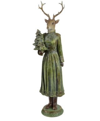 SANTA LILA Figura łoś dziewczyna 10,5x10x41cm