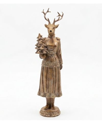 SANTA LILA Figura łoś dziewczyna 10,5x10x41cm
