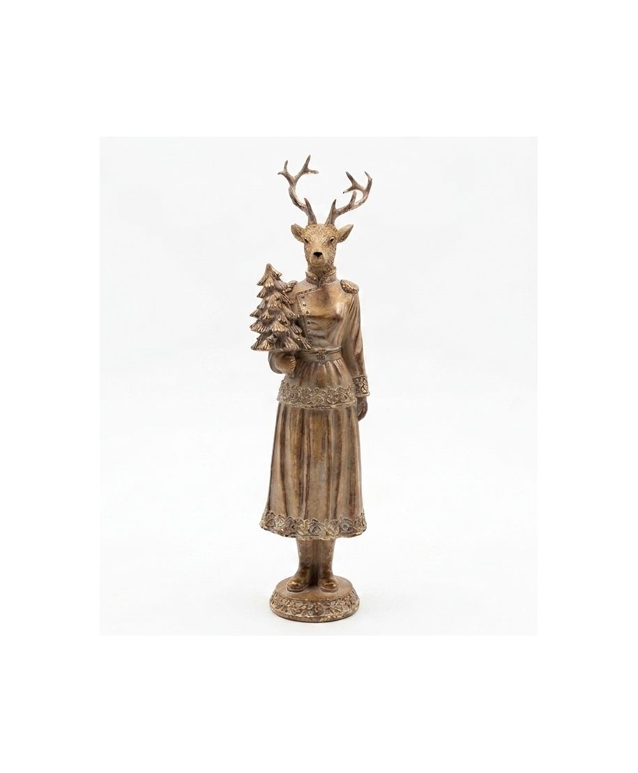 SANTA LILA Figura łoś dziewczyna 10,5x10x41cm
