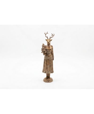 SANTA LILA Figura łoś dziewczyna 10,5x10x41cm