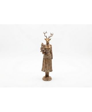 SANTA LILA Figura łoś dziewczyna 10,5x10x41cm
