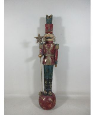 SANTA LILA Figura dziadek 14x12,5x65cm