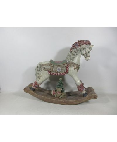 SANTA LILA Figura koń na biegunach 55x13,5x46cm