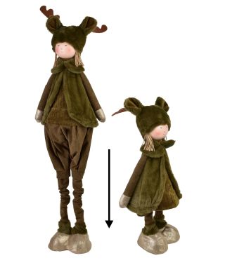 SANTA LILA Figura pluszowa Chłopak 22x19x67/103cm teleskopowy