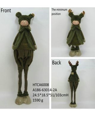 SANTA LILA Figura pluszowa Chłopak 22x19x67/103cm teleskopowy
