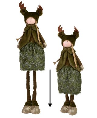 SANTA LILA Figura pluszowa Dziewczynka 22x19x67/103cm teleskopowa