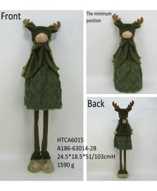 SANTA LILA Figura pluszowa Dziewczynka 22x19x67/103cm teleskopowa
