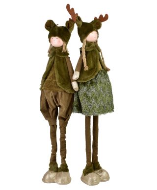 SANTA LILA Figura pluszowa Dziewczynka 22x19x67/103cm teleskopowa