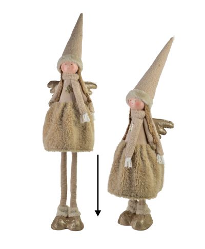SANTA LILA Figura pluszowa Anioł Dziewczynka 22x19x80/116cm teleskopowa