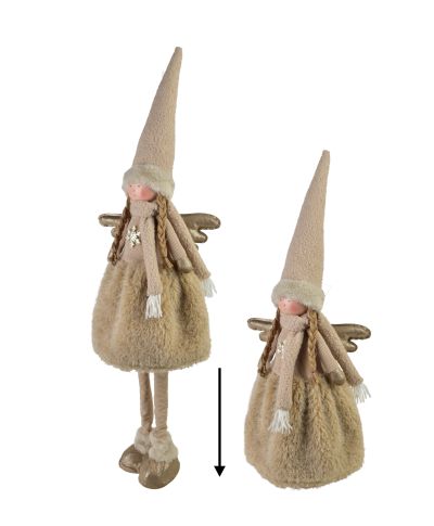SANTA LILA Figura pluszowa Anioł Dziewczynka 20x17x68/96cm teleskopowa