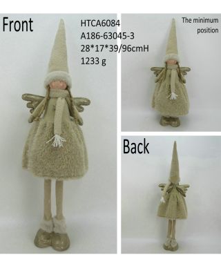 SANTA LILA Figura pluszowa Anioł Dziewczynka 20x17x68/96cm teleskopowa