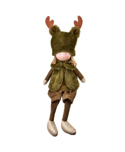 SANTA LILA Figura pluszowa Chłopak 15x10x20/47cm siedząca