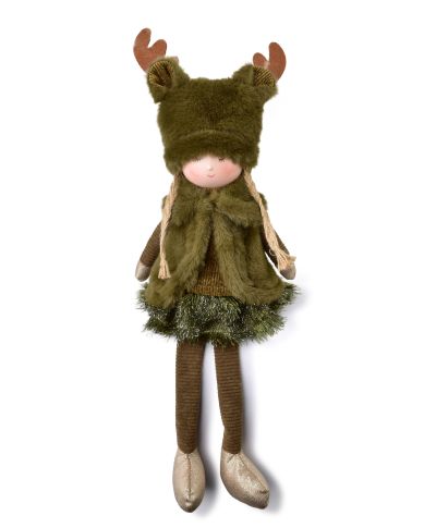 SANTA LILA Figura pluszowa Dziewczyna 15x10x25/47cm siedząca