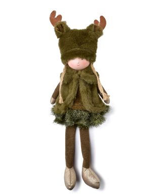 SANTA LILA Figura pluszowa Dziewczyna 15x10x25/47cm siedząca