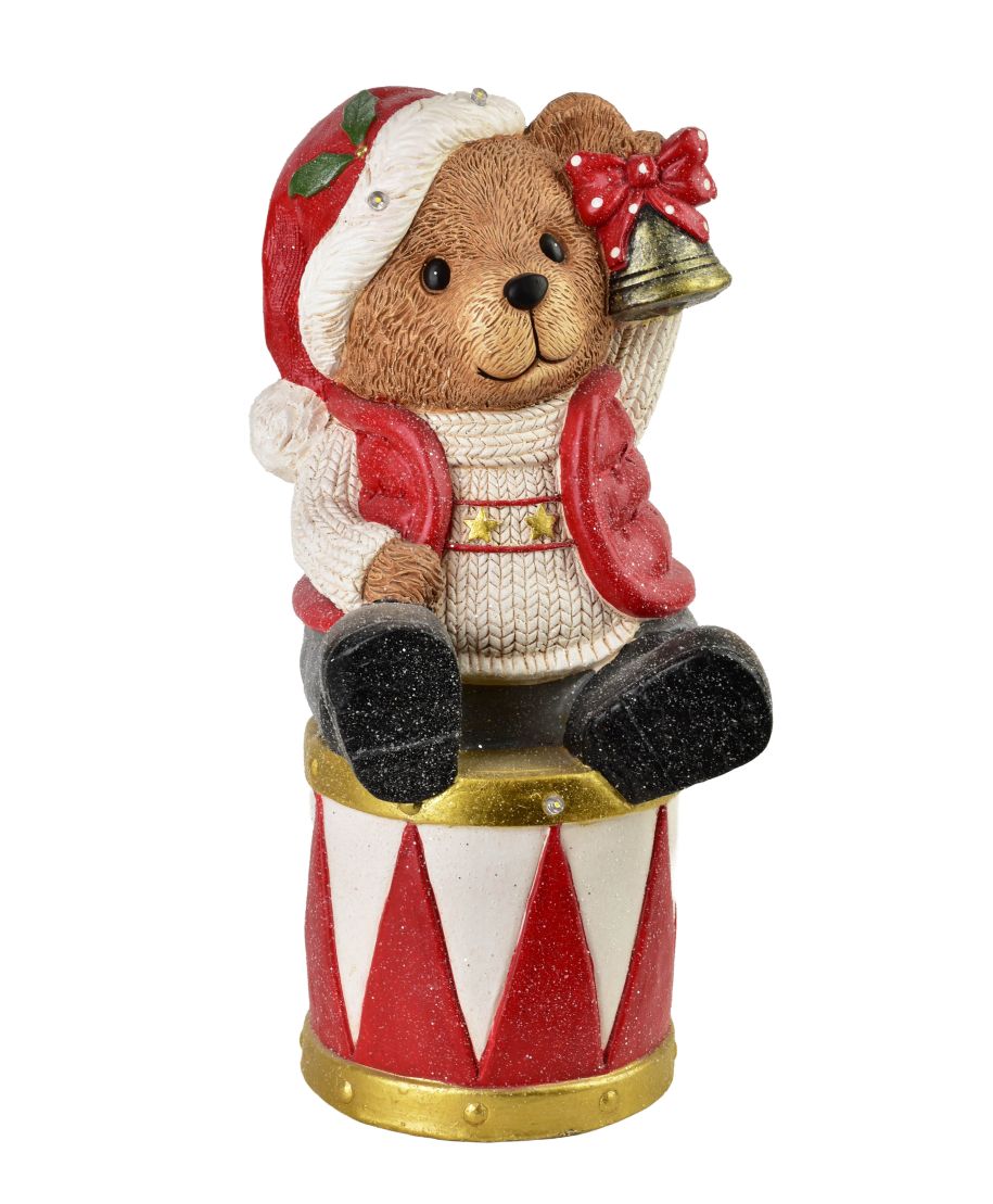 SANTA LILA Figura Miś 23,5x23,5x50cm