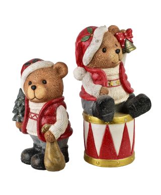 SANTA LILA Figura Miś 23,5x23,5x50cm
