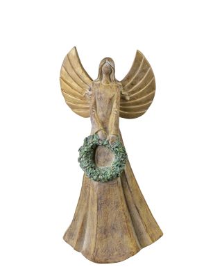 SANTA LILA Figura Anioł LED 16,5x11x31,5cm