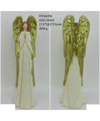 SANTA LILA Figura Anioł 17,5x17,5x56cm