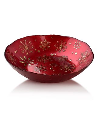 SANTA LILA Misa dekoracyjna 31x31x7,7cm czerwona