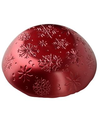 SANTA LILA Misa dekoracyjna 31x31x7,7cm czerwona