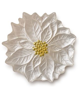 FLOWIE Talerz 31,5x31,5x3,6cm biały