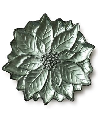 FLOWIE Talerz 31,5x31,5x3,6cm zielony