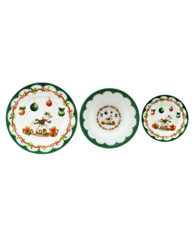 SANTA LILA Komplet 3 talerzy 22cm 300ml/ 19/27cm