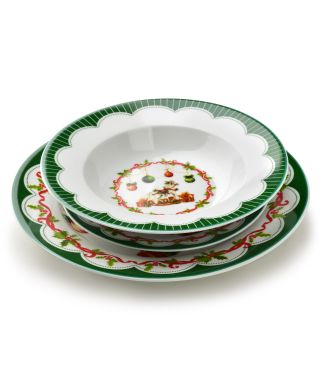 SANTA LILA Komplet 3 talerzy 22cm 300ml/ 19/27cm