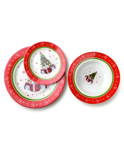 SANTA LILA Komplet 3 talerzy 22cm 300ml/19/27cm
