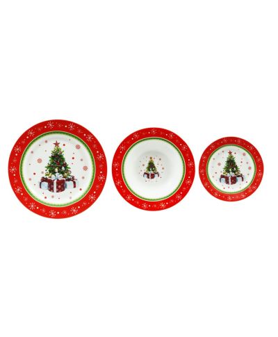 SANTA LILA Komplet 3 talerzy 22cm 300ml/19/27cm