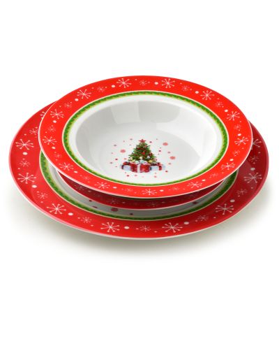 SANTA LILA Komplet 3 talerzy 22cm 300ml/19/27cm