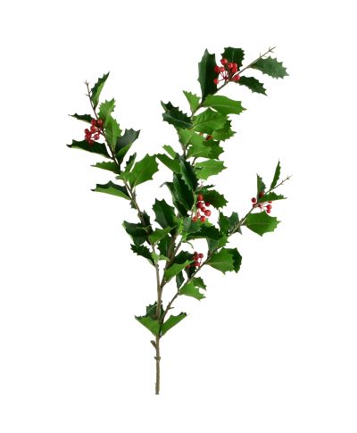 VIRIDIS Kwiat sztuczny Ostrokrzew 90cm gałązka