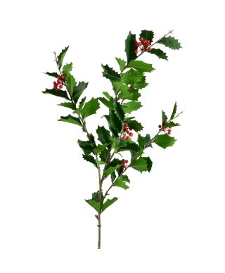 VIRIDIS Kwiat sztuczny Ostrokrzew 90cm gałązka