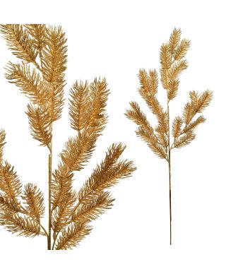 VIRIDIS Gałązka ozdobna 60cm złoty