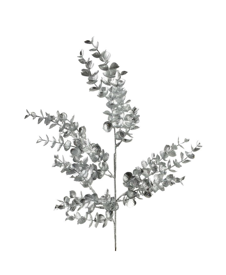 VIRIDIS Gałązka ozdobna 60cm srebrna